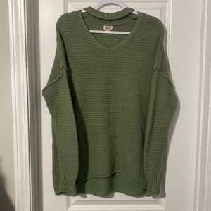 Mossimo Supply Co. Size L Choker Neck Knit Sweater